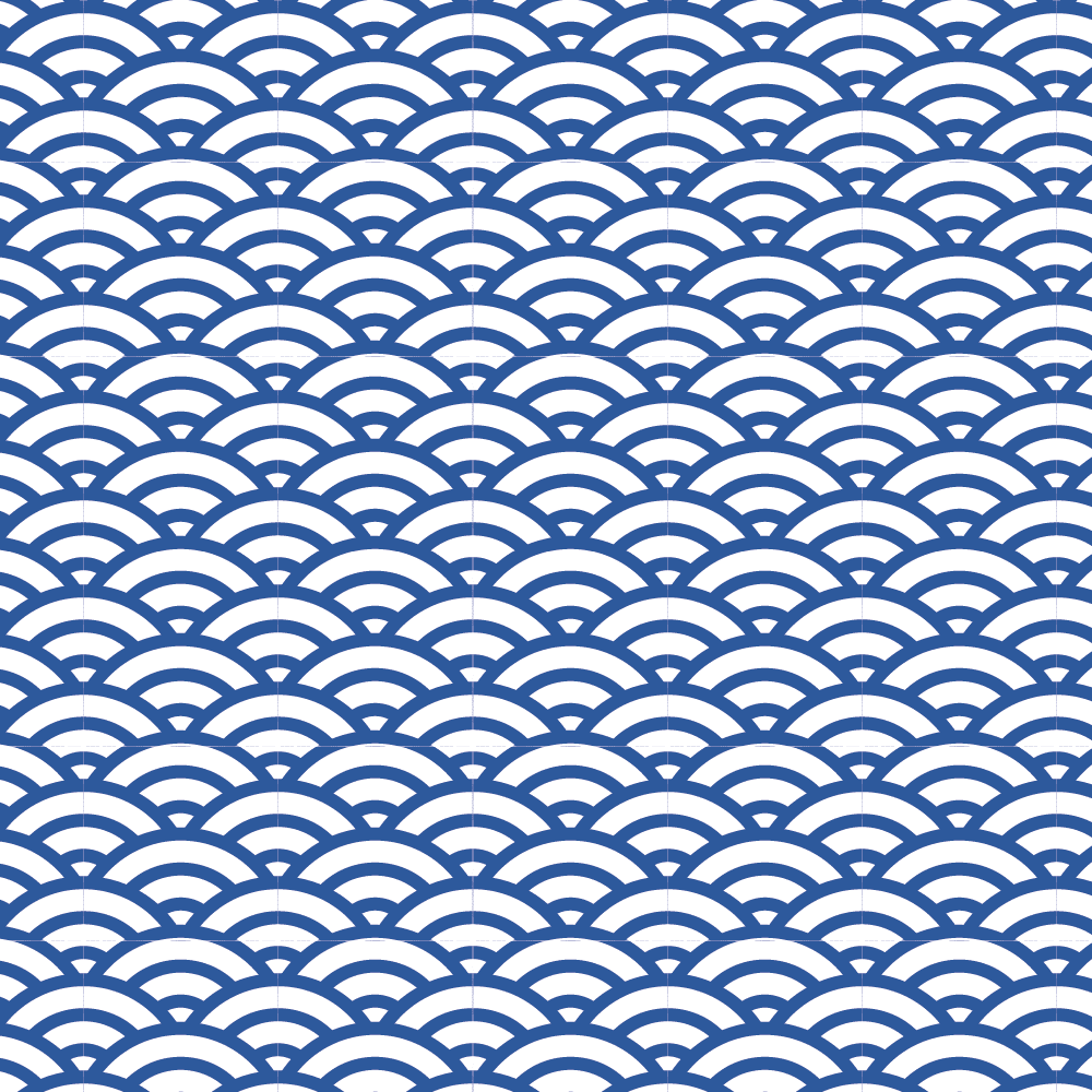 青海波模様パターンにラインが入った画像
