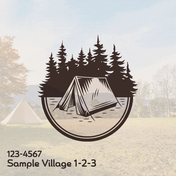 動くキャンプフェアのバナーサンプル画像